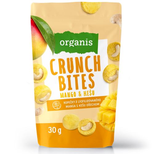Organis CRUNCH BITES Mango & kešu 30 g