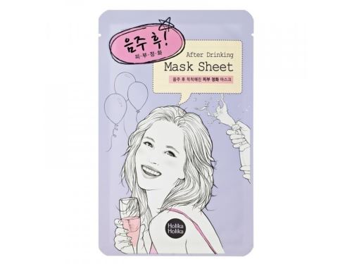 Holika After Mask Sheet - After Drinking osvěžující a čistící platýnková maska 16 ml