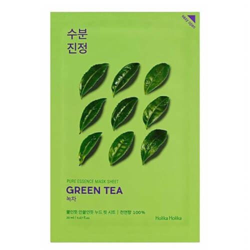 Holika Pure Essence Mask Sheet - Green Tea pečující platýn.maska se zeleným čajem 23ml