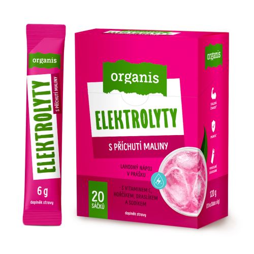 Organis Elektrolyty Malina Sticks 20 x 6 g